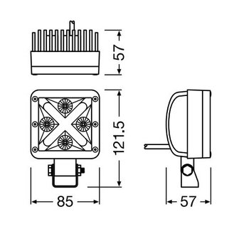 Osram LED Breedstraler Cube MX85-WD