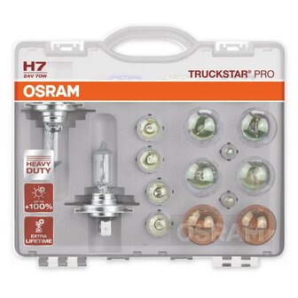 Osram H7 Truckstar Pro Set Reservelampen 24V Truck