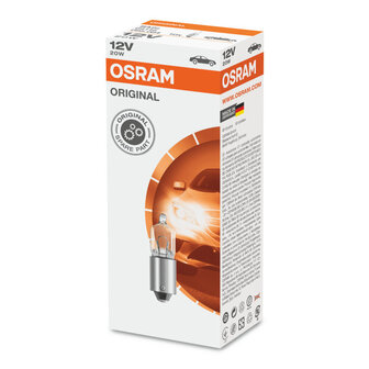 Osram Gloeilamp 12V 20W BA9s Original Line 10 Stuks