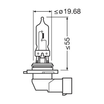 Osram HB3 Halogeenlamp 12V 100W Super Bright Premium P20d