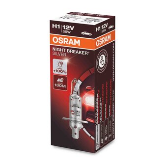 Osram H1 Halogeenlamp 12V 55W P14.5s Night Breaker Silver