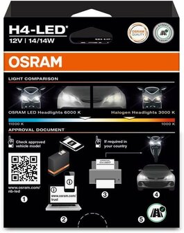 Osram Night Breaker LED Speed H4 450 Street Legal Set | +330%