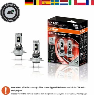 Osram Night Breaker LED Speed H4 450 Street Legal Set | +330%