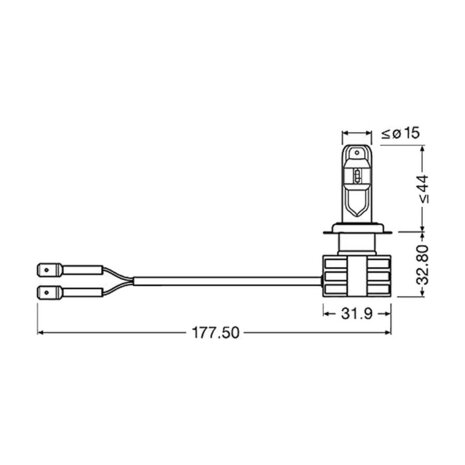 Osram H7 LED Koplamp PX26d 12-24 Volt Per Stuk 