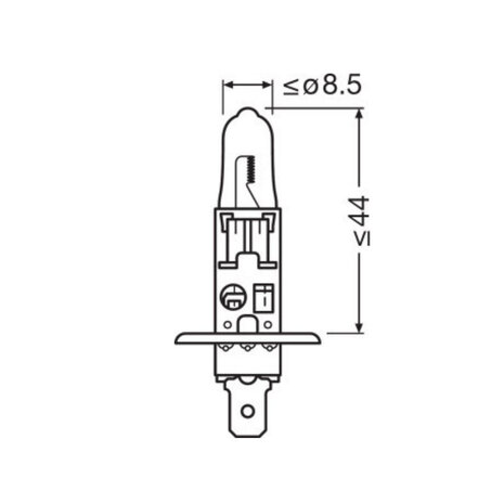 Osram H1 Halogeenlamp 12V 100W Super Bright Premium PX14.5s