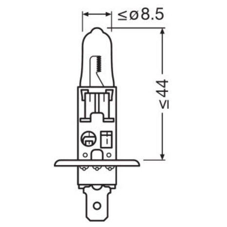 Osram H1 Halogeenlamp 12V 55W P14.5s Night Breaker Laser