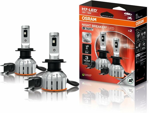 Osram Night Breaker LED Start H7 Street Legal | +230%