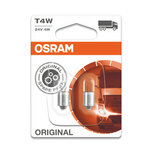 Osram Gloeilamp 24V Original Line T4W, BA9s 2 Stuks Osram Gloeilamp 24V Original Line T4W, BA9s 2 Stuks